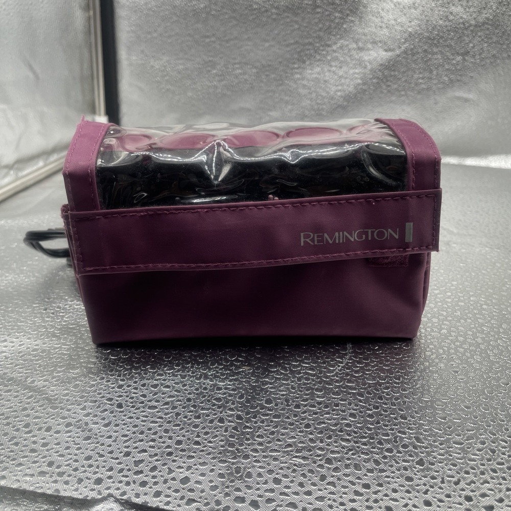 Remington Travel Hot Rollers Curlers Purple 10 Curlers & Clips Pageant Hair